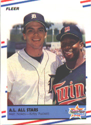 1988 Fleer Baseball Cards      638     Matt Nokes/Kirby Puckett